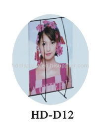 Double Side L Banner Display Stand for Promotion
