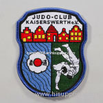 Tai wan fabric Judo-club Embroidery Patch used in garment, apparel, uniform, jeans, handbag, hat and cap