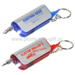 SCREWDRIVER FLASHLIGHT KEY CHAIN