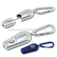 Retractable Carabiner Flashlight