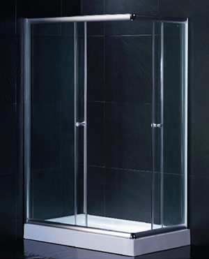 chrome aluminum shower room