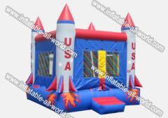 USA Rocket Bouncy Castle