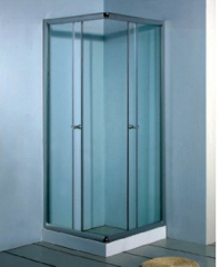 rectangular glass shower room