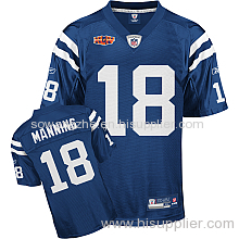 Indianapolis Colts 18 Peyton Manning Blue 2010 Super Bowl XLIV NFL Jerseys