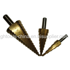 HSS step drill bit set