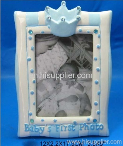 Ceramic photo frame for baby