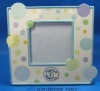 Ceramic photo frame with decal
