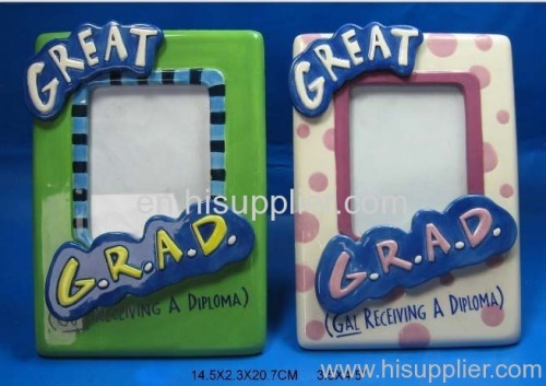 beautiful ceramic photo frame for home decoration