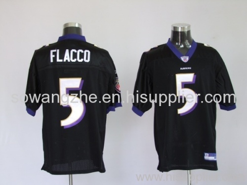 Baltimore Ravens 5 Joe Flacco Black NFL Jerseys