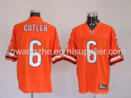 Chicago Bears 6 Jay Cutler Orange Football Jerseys