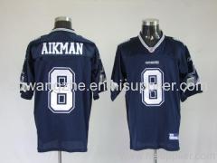 Dallas Cowboys 8 Troy Aikman Blue NFL Jerseys