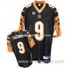 Cincinnati Bengals 9 Carson Palmer Black with C Patch NFL Jerseys