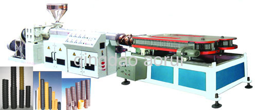 PP single wall corrugated pipe extruding line