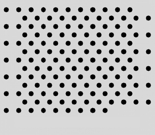 Perforated metal sheet