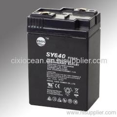 Nominal voltage 6V LEAD ACID BATTERY