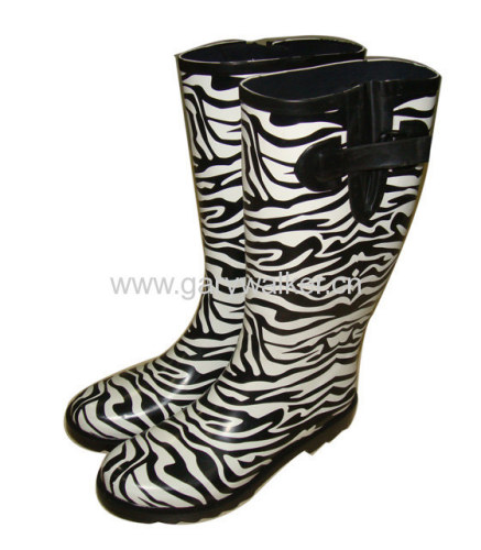 Ladies' fashion rubber welly