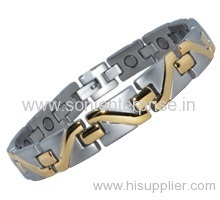 Bio Magnetic Titanium Single Row Bracelet