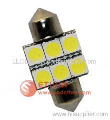 39mm 6SMD license plate light