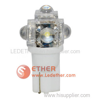 T10 5leds car wedge bulb