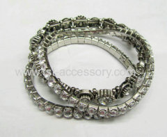 Rhinestone cuff bracelet