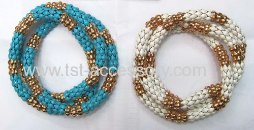 Snake chain cuff bracelets