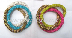 Snake chain cuff bracelets