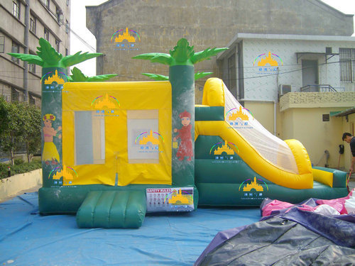 tropical forests bounce house, bouncy castle