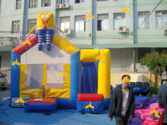 Spongebob castle combo, inflatable bounce house