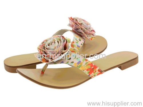 Flowered Thong Slipper