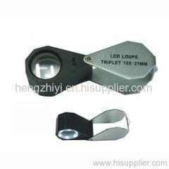 10x 21mm triplet loupe with six LED light