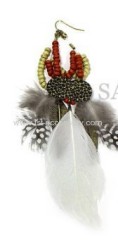 2011 trendy Feather Earrings