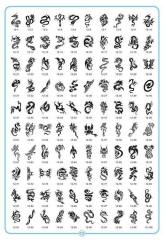 airbrush temporay tattoo stencils