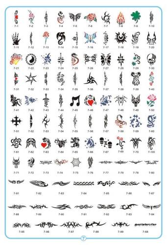 airbrush tattoo stencils