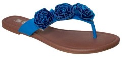 Rosette Flat Thong Slipper Sandal