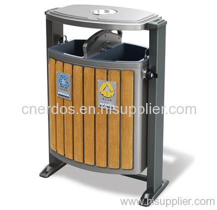 outdoor recycling garbage bin