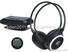 QQ198 PC wireless headphone with mic /LCD display