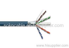 Transmission Rate CAT 6A Network Cable, 4 Pairs with PVC Sheath