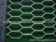 Hexagonal expanded metal pattern mesh
