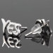 Sterling Silver YES /NO Stud Earrings