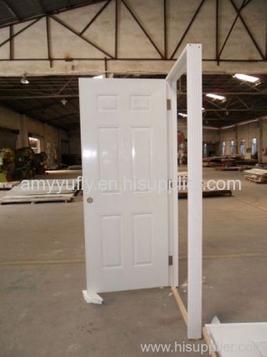 6 panel steel door