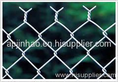 Galvanized chain link fence