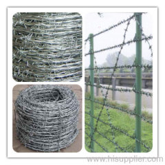 galvanized barbed