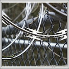 Razor barbed wire fence