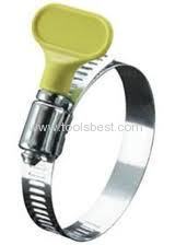 Turn-key hose clamps