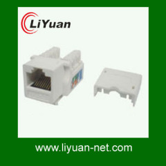 110 type 90 degree UTP cat6e keystone jack