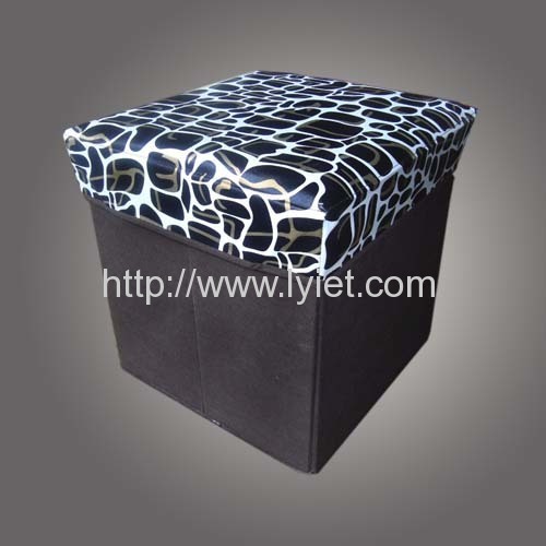 Square-folded Collection Box with Stool Function