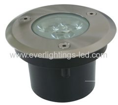 3x1W stainless steel led underground lights