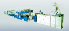 PC hollow grid board plastic machinery