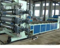 PVC trapezoidal plate making machine