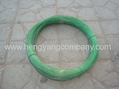 green PVC coated iron wire